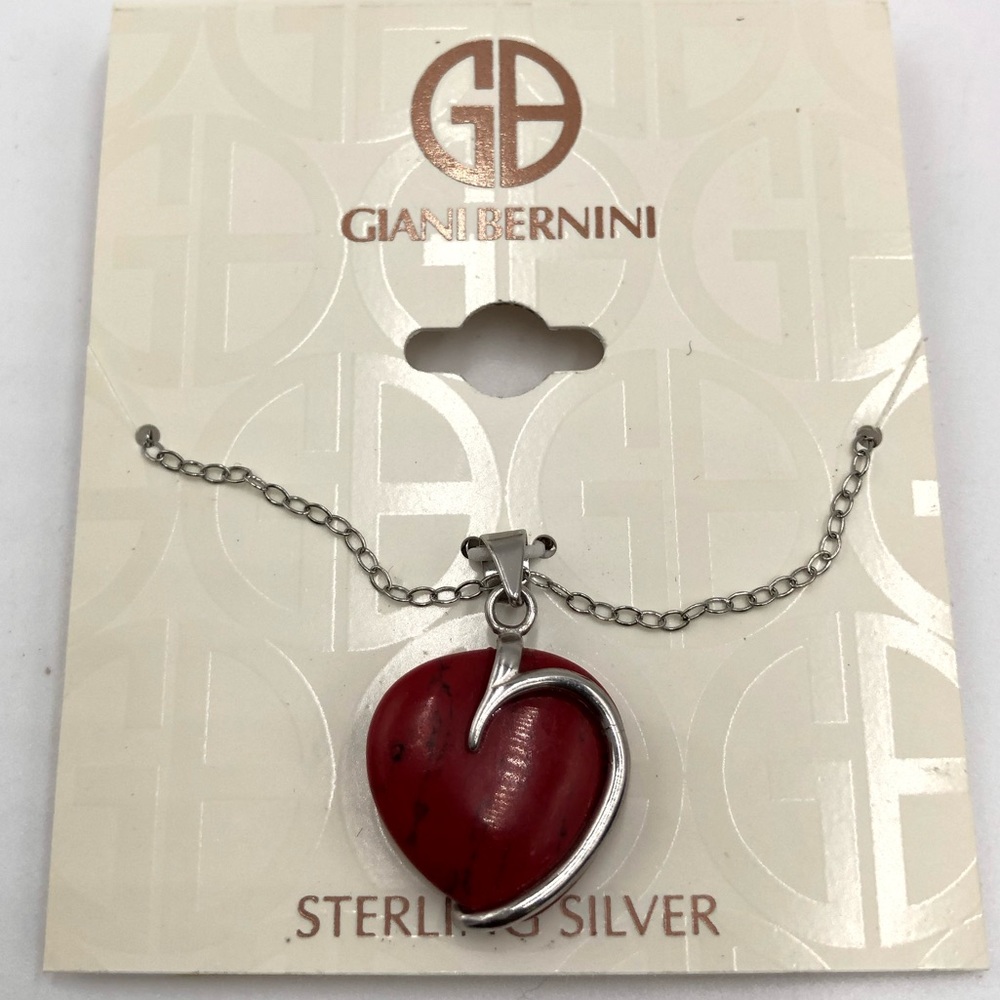 Giani Bernini Sterling Silver Heart Necklace Valentine’s Day
